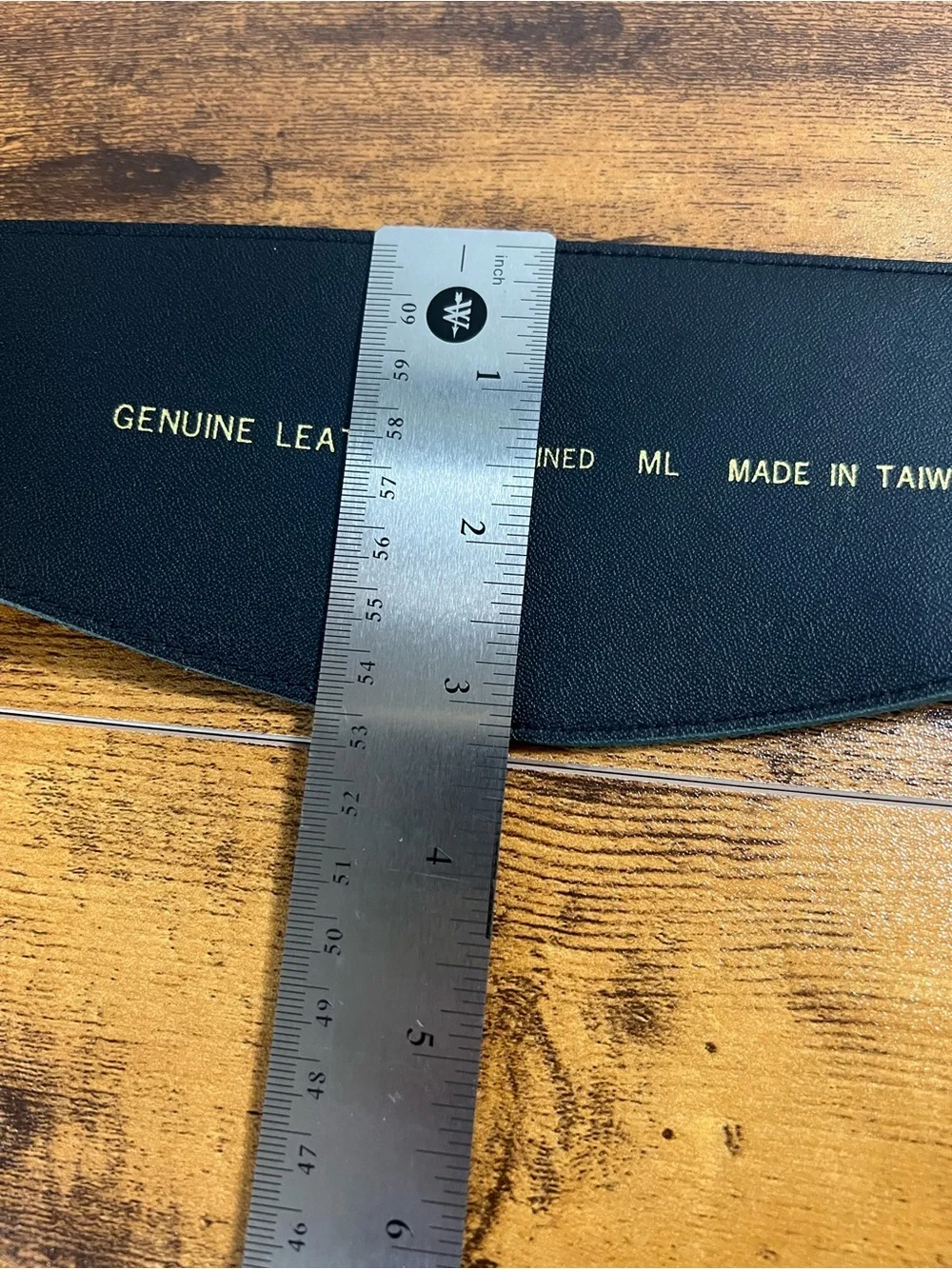 Vintage leather belt, suede, back closure, EUC, size medium/large